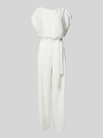 SWING Jumpsuit mit Taillengürtel Offwhite 2