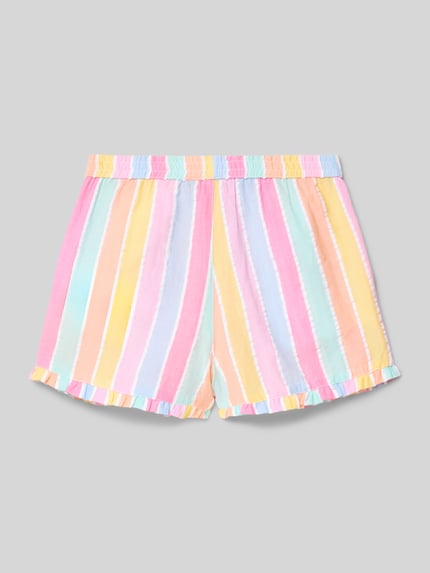 Blue Seven Sweatshorts mit Rüschen Apricot 3