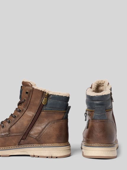 Tom Tailor Stiefel in Lederoptik Mittelbraun 2