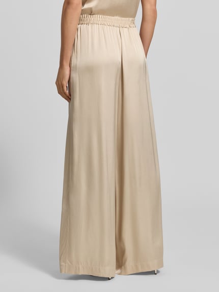 BOSS Orange Regular Fit Wide Leg Hose aus reiner Viskose Modell 'TALIA' Sand 5
