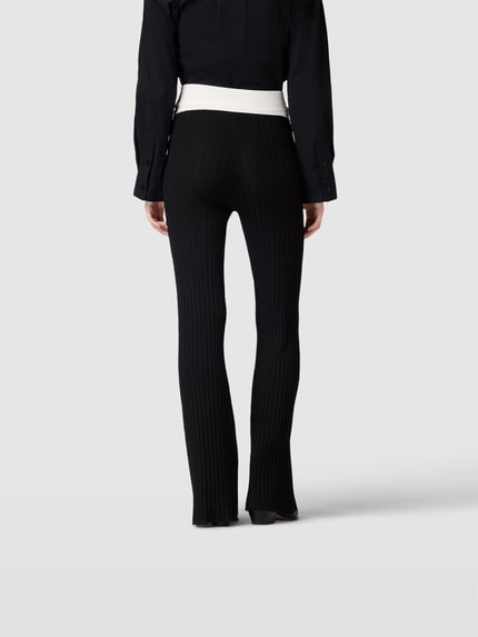 Remain Flared fit legging in riblook Zwart - 5