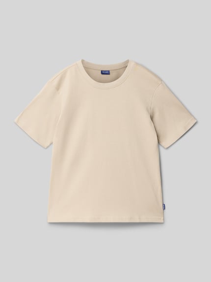 ONLY & SONS t-shirt o kroju regular fit z czystej bawełny model 'FRED LIFE' Beżowy 1