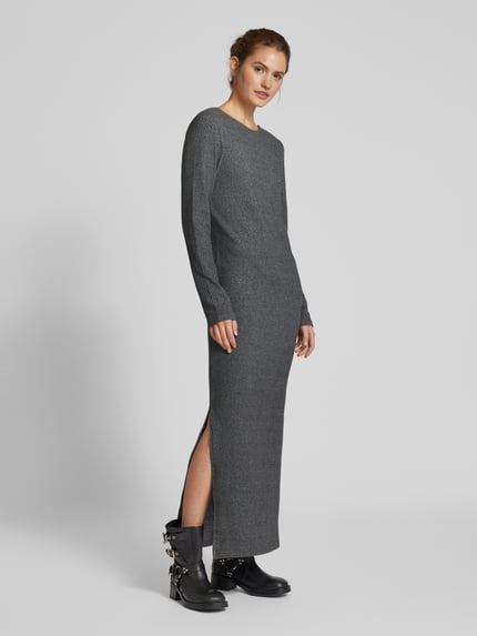 NOISY MAY® Maxi-jurk met ronde hals, model 'CITY' Antraciet - 1