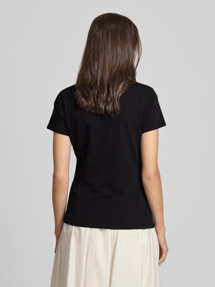 Liu Jo White T-Shirt mit Ziersteinbesatz Black 5