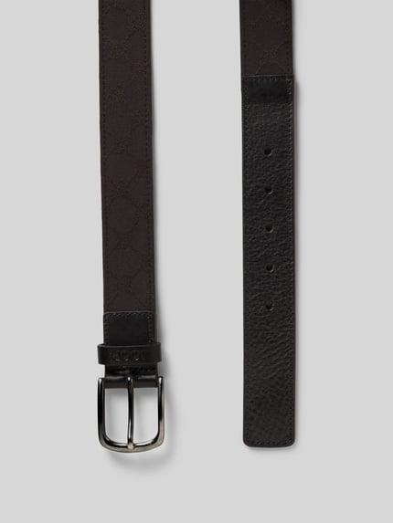 JOOP! COLLECTION Riem met logomotief en doornsluiting Zwart - 3