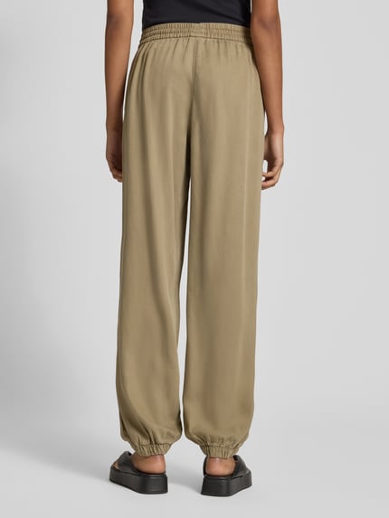 ONLY Spodnie o luźnym kroju z elastycznym pasem model ‘KENYA’ Khaki 5