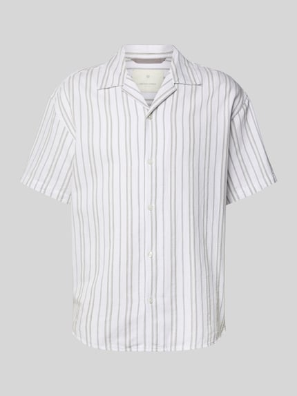 JACK & JONES Premium Regular Fit Freizeithemd aus Baumwoll-Mix mit Leinen-Anteil Modell 'MONTANA' Oliv 2