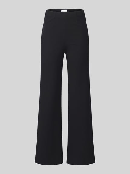 SEDUCTIVE Regular fit wijdte broek van viscosemix model 'KIMBERLEY' Zwart - 2