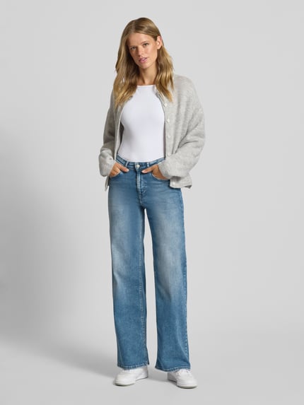 ONLY Loose Fit Jeans aus Baumwoll-Mix Modell 'MADISON' Hellblau 1