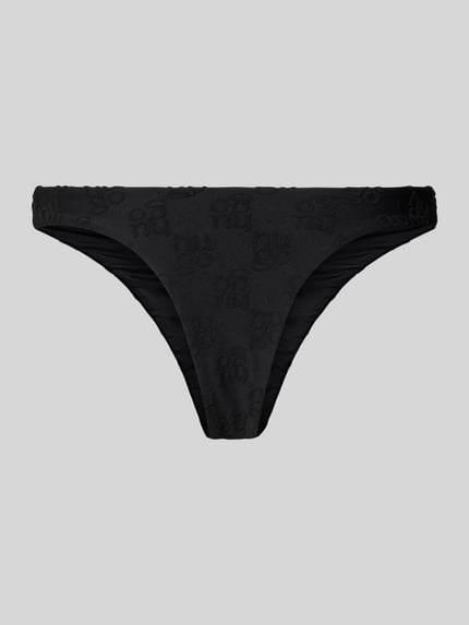 Produktfoto, figi bikini Bikini Slip mit Label-Prägung Modell 'TERRY MONO' von HUGO, efekt: jednolity kolor, wytłaczane logo, wykończenie materiału: delikatna tkana faktura