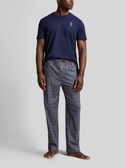 Polo Ralph Lauren Underwear Pyjama-Set aus reiner Baumwolle Marine 3