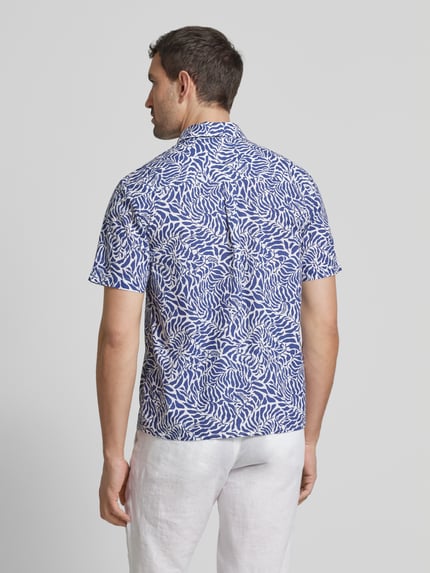 Napapijri Slim fit vrijetijdsoverhemd met logostitching Marineblauw - 5