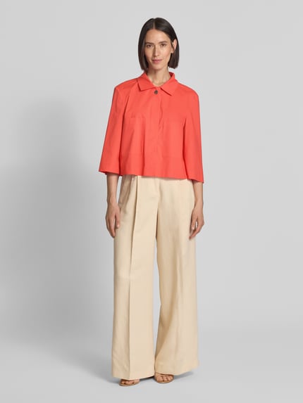 MORE Cropped Bluse mit Eingrifftaschen Rot 1
