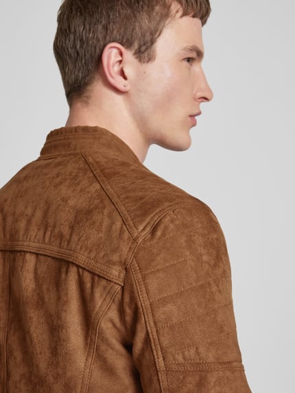 JACK & JONES Jacke in Leder-Optik Modell 'JEROCKY' Cognac 3