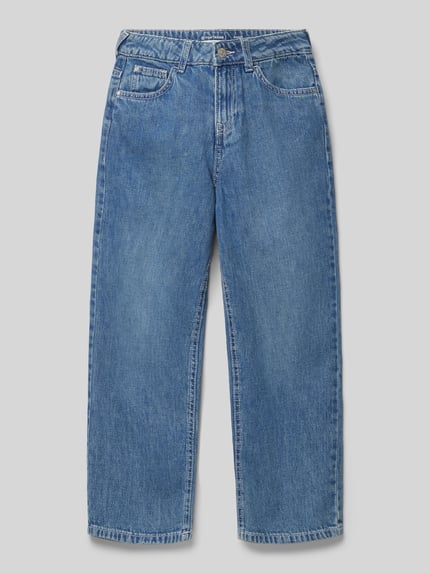 Tom Tailor Jeansy o luźnym kroju baggy z czystej bawełny Niebieski 1