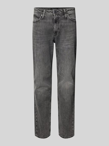 JACK & JONES Straight fit jeans in 5-pocketmodel, model 'CLARK' Middengrijs - 2