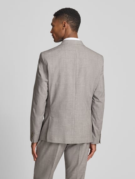 s.Oliver BLACK LABEL regular fit colbert met viscose Lichtbruin - 5