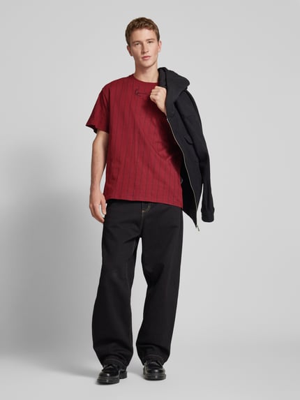 Karl Kani T-shirt z wyhaftowanym logo Bordowy 1