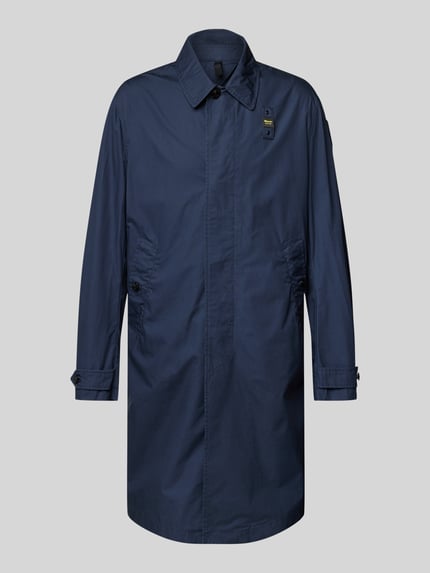 Blauer USA Parkamantel mit Label-Badge Modell 'HUDSON' Marine 2