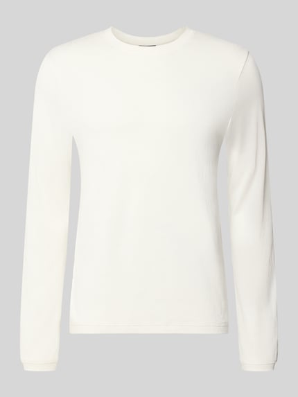 Shirt met lange mouwen met ronde hals model 'Baldi' Shop The Look MANNEQUINE