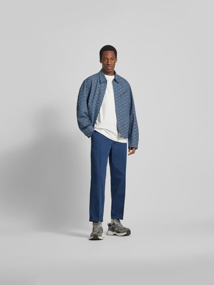 Kenzo chino met persplooien Donkerblauw - 1