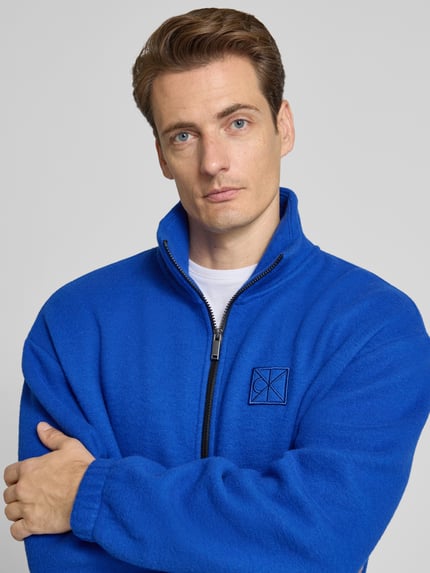 CK Calvin Klein Fleecejacke aus Woll-Mix Royal 3
