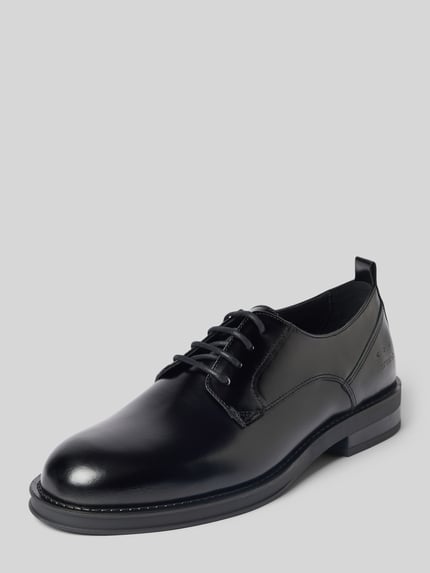 Copenhagen Schnürschuh aus Rindsnappa mit Gummisohle Black 1