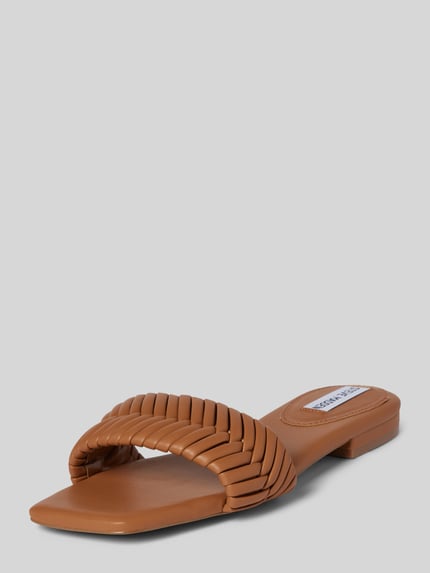 Steve Madden Slippers in gevlochten look, model 'ALLURE' Camel - 1
