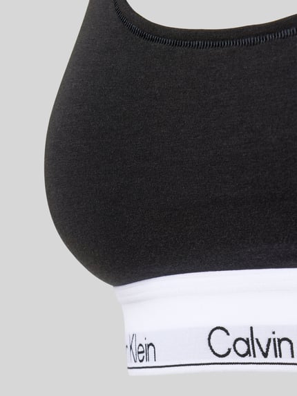 Calvin Klein Underwear Bralette met label in band Zwart - 2