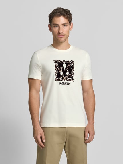 Antony Morato Regular Fit T-Shirt aus reiner Baumwolle Offwhite 4