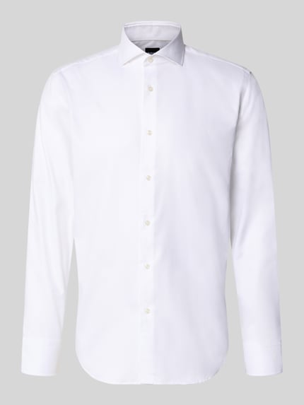 BOSS Regular Fit Businesshemd aus reiner Baumwolle Modell 'H-JOE-SP' Weiss 2