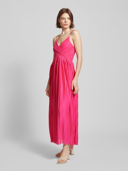 ONLY Midikleid mit Spaghettiträgern Modell 'ELEMA' Pink 1