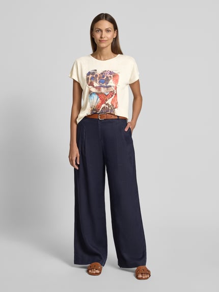 Christian Berg Woman T-Shirt mit Motiv-Print Offwhite 1