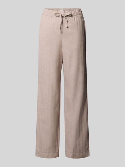 Produktfoto, Pyjama-Hose aus Flanell mit elastischem Bund von Christian Berg Woman, beige, reine Baumwolle, Regular Fit, glatte Textur