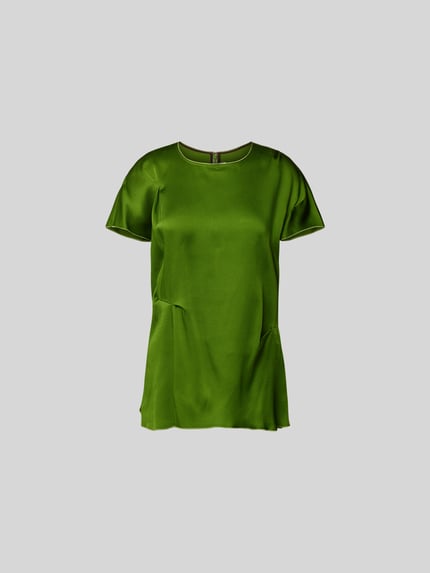 Blusenshirt mit Rundhalsausschnitt Shop The Look MANNEQUINE