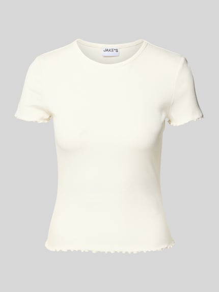T-shirt met geschulpte zoom Shop The Look MANNEQUINE