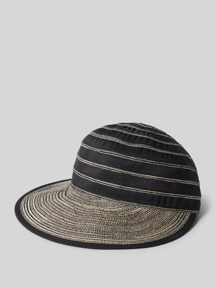 Productfoto, Baseball Cap met strepen en verstelbare trensje van Loevenich, dames cap met verstevigde klep, klittenbandsluiting