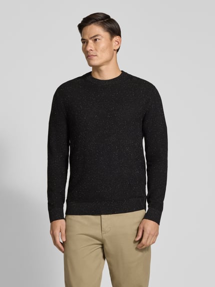 Tom Tailor Denim Pullover aus reiner Baumwolle mit Crew Neck Black 4