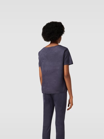 Juvia T-shirt met boothals Donkerblauw - 5