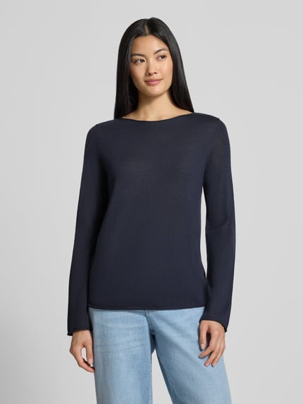 Marc O'Polo Regular Fit Pullover aus reiner Schurwolle Marine 4