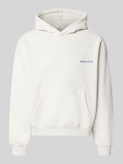 ANOTHER COTTON LAB Relaxed Fit Hoodie aus Baumwoll-Mix Modell 'Sunday' Mittelgrau 2
