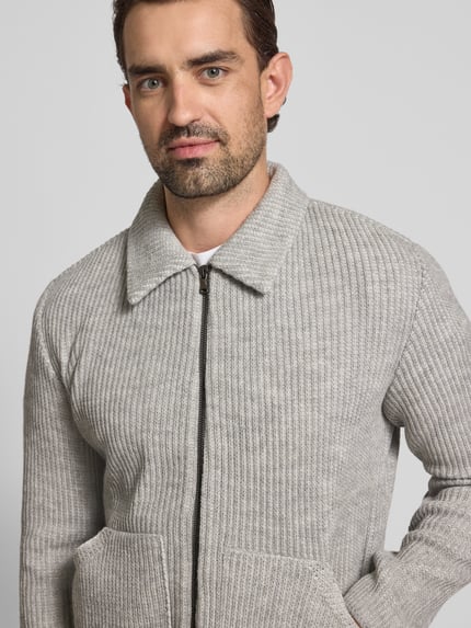 Manuel Ritz Jacke mit Woll-Anteil Hellgrau 3