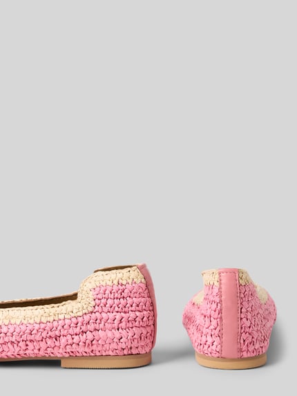 INUOVO Ballerinas in Flecht-Optik Pink 2