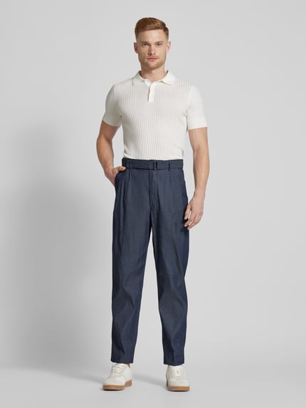 Michael Kors Chino mit Stoffgürtel Marine 1