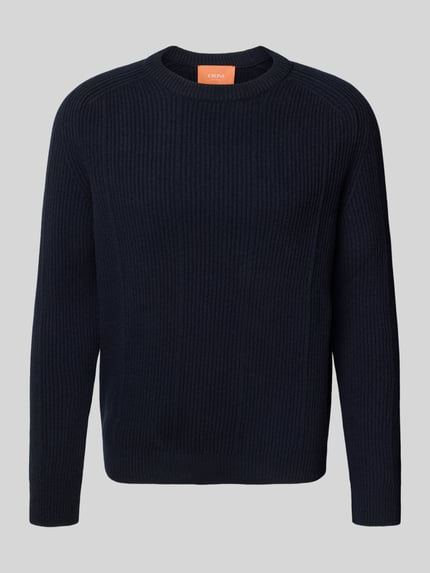 Cruna Strickpullover aus Wolle Modell 'Fuji' Marine 2