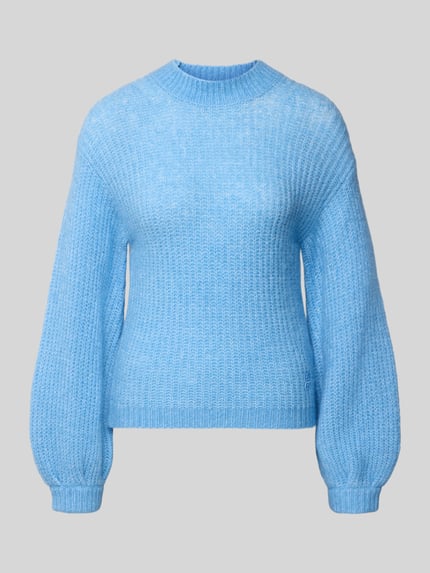 HUGO Pullover aus Wolle mit Logo-Detail Modell 'Siforo' Hellblau 2