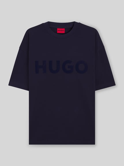 HUGO Oversized T-Shirt aus reiner Baumwolle Modell 'DINKEE' Royal 2
