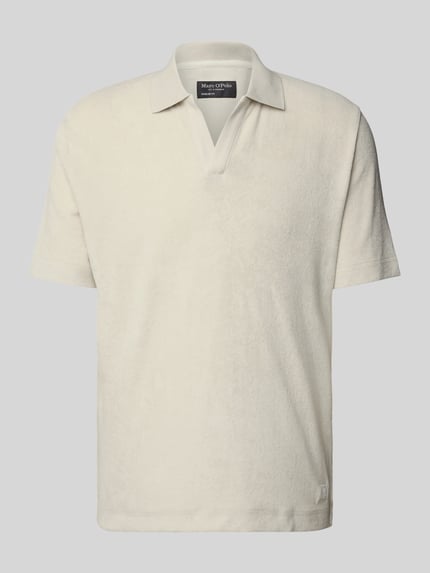 Marc O'Polo Regular fit poloshirt van badstof van katoen Offwhite - 2