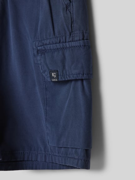 Garcia Bermuda in effen design Blauw - 2