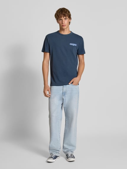 Tommy Jeans Regular Fit T-Shirt aus reiner Baumwolle Marine 1